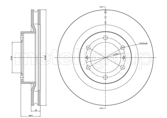METELLI 23-1298C Brake Disc...