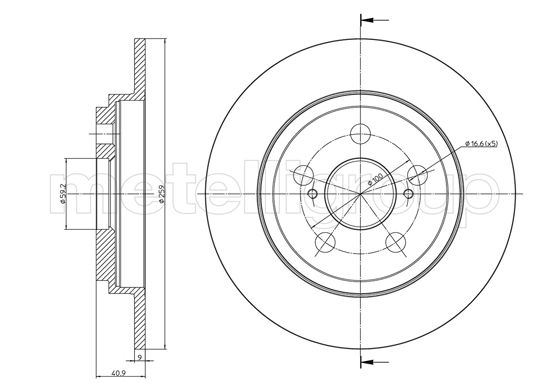METELLI 23-1309C Brake Disc...