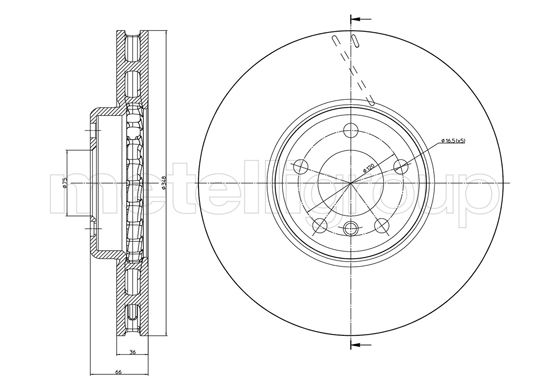 METELLI 23-1328C Brake Disc...