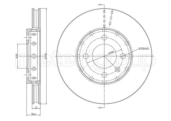 METELLI 23-1371C Brake Disc...