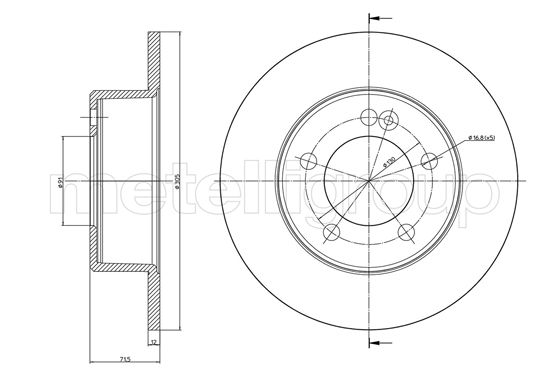 METELLI 23-1386C Brake Disc...