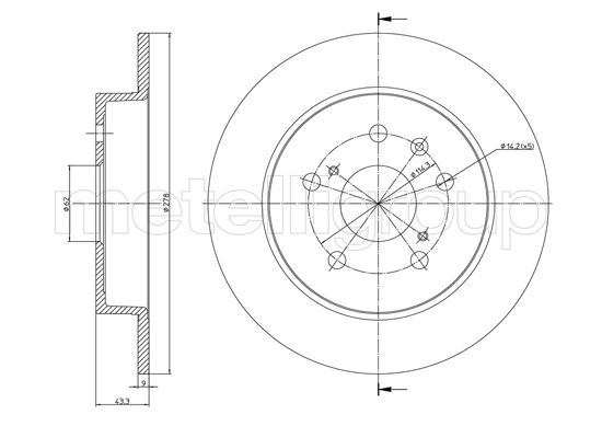 METELLI 23-1398C Brake Disc...