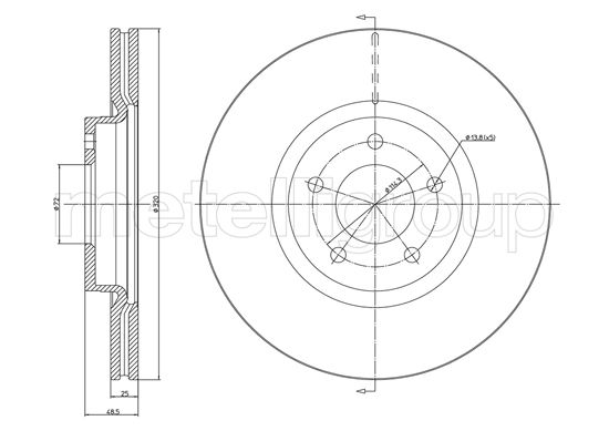 METELLI 23-1417C Brake Disc...