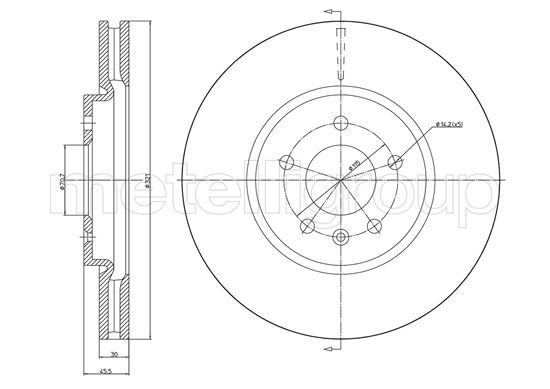 METELLI 23-1436C Brake Disc...