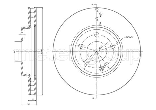 METELLI 23-1439C Brake Disc...