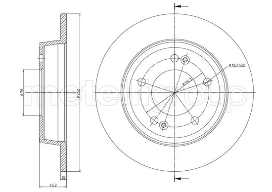 METELLI 23-1440C Brake Disc...