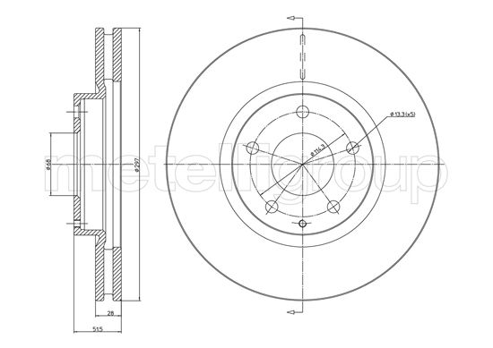 METELLI 23-1455C Brake Disc...