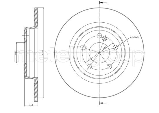 METELLI 23-1463C Brake Disc...