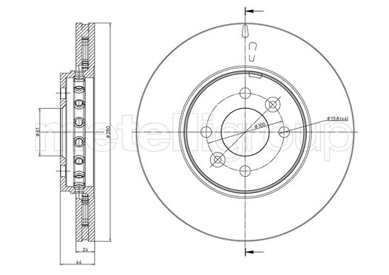 METELLI 23-1468C Brake Disc...