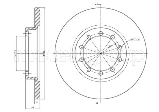 METELLI 23-1469C Brake Disc...