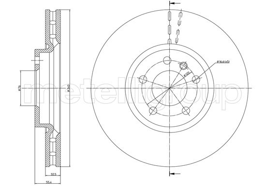 METELLI 23-1470C Brake Disc...