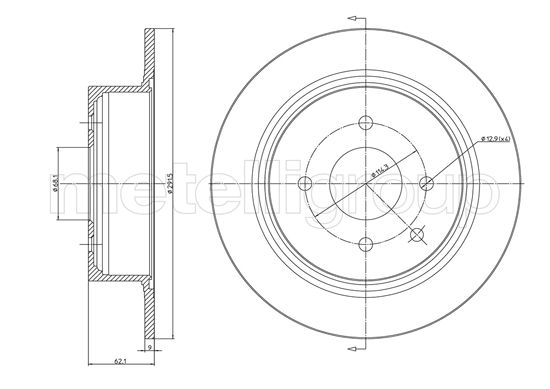 METELLI 23-1473C Brake Disc...