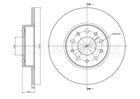 METELLI 23-1486C Brake Disc...