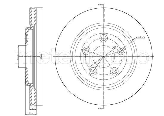 METELLI 23-1492C Brake Disc...