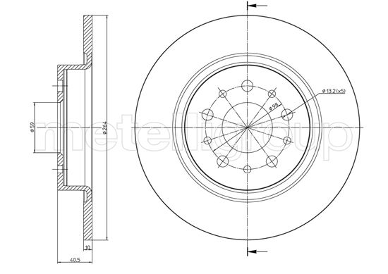 METELLI 23-1506C Brake Disc...