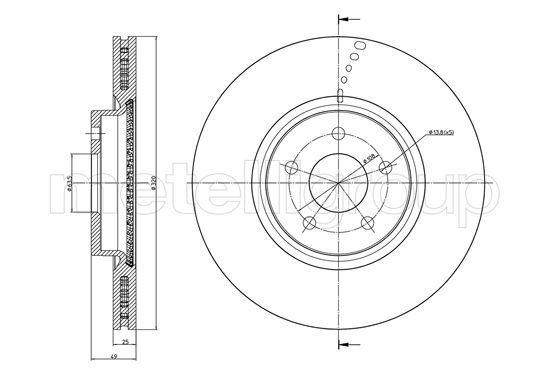 METELLI 23-1512C Brake Disc...