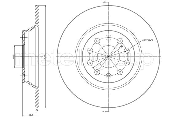 METELLI 23-1519C Brake Disc...