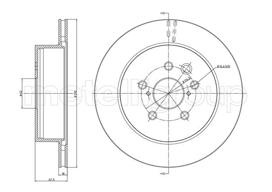 METELLI 23-1541C Brake Disc...