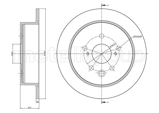 METELLI 23-1545C Brake Disc...