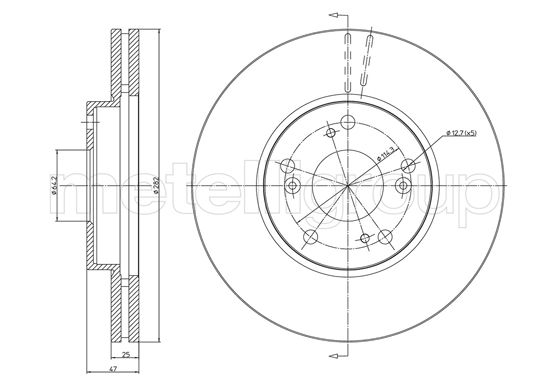 METELLI 23-1555C Brake Disc...