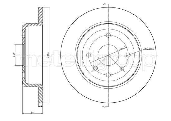 METELLI 23-1559C Brake Disc...