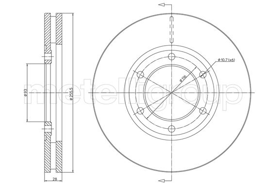 METELLI 23-1621 Brake Disc...