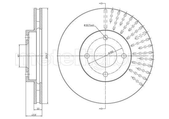 METELLI 23-1659C Brake Disc...