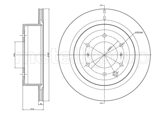 METELLI 23-1663C Brake Disc...