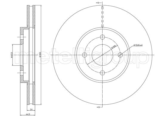 METELLI 23-1673C Brake Disc...