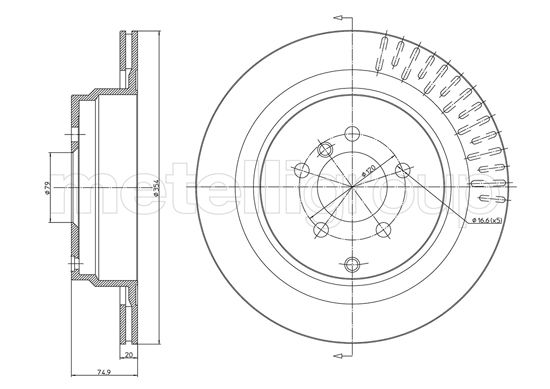 METELLI 23-1731C Brake Disc...