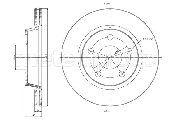 METELLI 23-1734C Brake Disc...