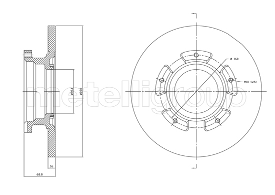 METELLI 23-1753C Brake Disc...