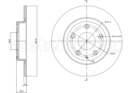 METELLI 23-1757C Brake Disc...