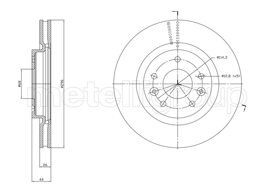 METELLI 23-1762C Brake Disc...
