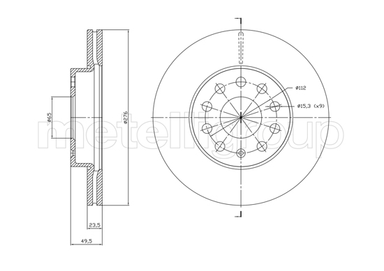 METELLI 23-1767C Brake Disc...