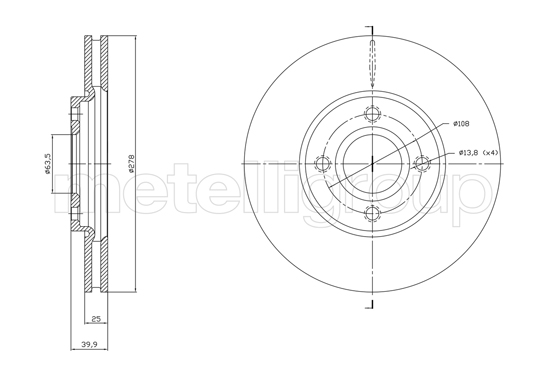 METELLI 23-1768C Brake Disc...