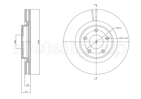 METELLI 23-1783C Brake Disc...