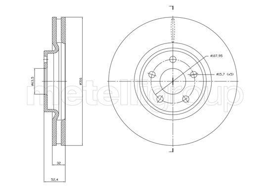 METELLI 23-1830C Brake Disc...