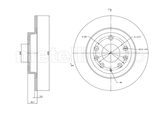 METELLI 23-1831C Brake Disc...