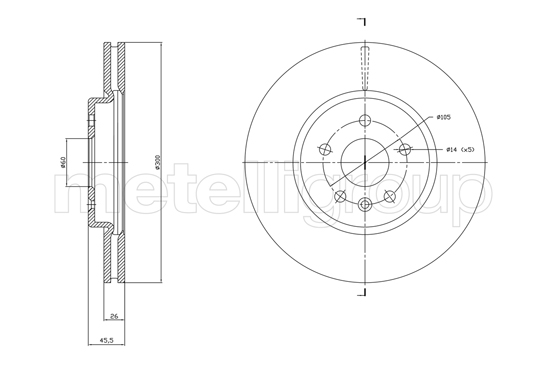 METELLI 23-1849C Brake Disc...