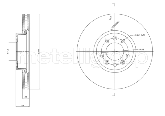 METELLI 23-1857C Brake Disc...