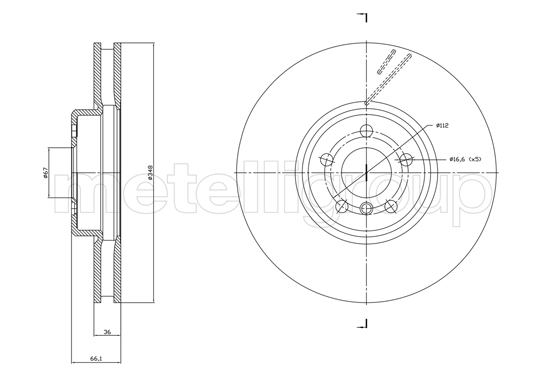 METELLI 23-1867C Brake Disc...