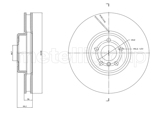 METELLI 23-1868C Brake Disc...