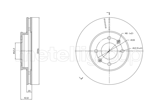 METELLI 23-1870C Brake Disc...