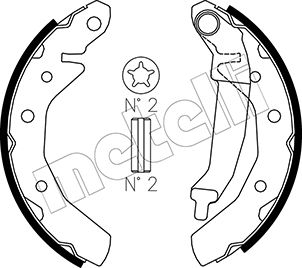 METELLI 53-0046 Brake Shoe...