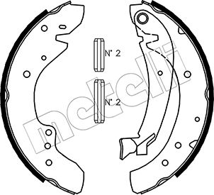 METELLI 53-0072 Brake Shoe...