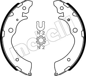 METELLI 53-0154 Brake Shoe...