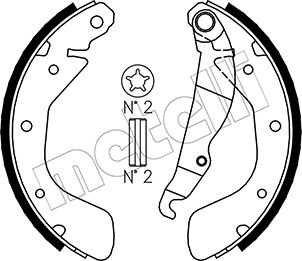 METELLI 53-0309 Brake Shoe...