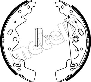 METELLI 53-0370 Brake Shoe...