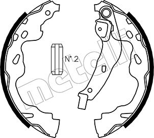 METELLI 53-0438 Brake Shoe...